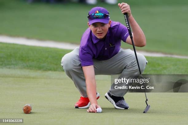 Maybank, boys 12-13, competes in the Drive, Chip and Putt Championship at Augusta National Golf Club on April 07, 2019 in Augusta, Georgia.