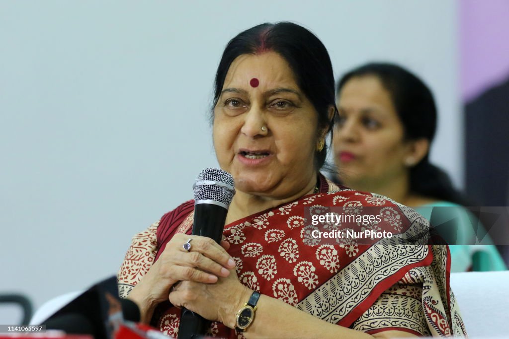 Union Minister Sushma Swaraj In Jaipur