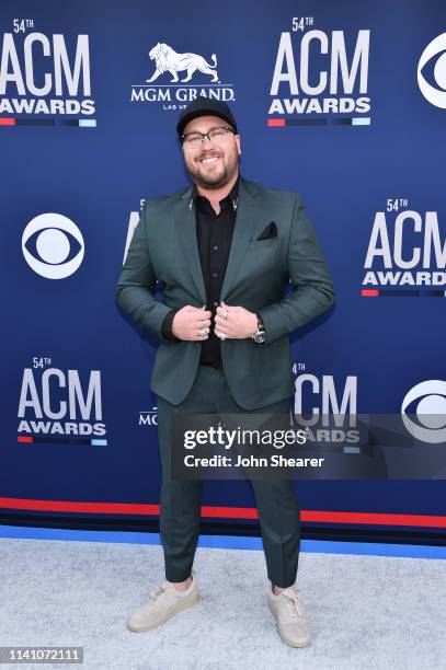 Mitchell Tenpenny attends the 54th Academy Of Country Music Awards at MGM Grand Hotel & Casino on April 07, 2019 in Las Vegas, Nevada.