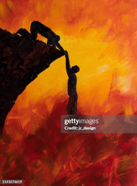 illustrations, cliparts, dessins animés et icônes de peinture d’une personne recevant l’aide - tend fire