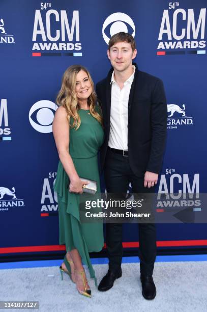 Mandy Gorley and Ashley Gorley attend the 54th Academy Of Country Music Awards at MGM Grand Hotel & Casino on April 07, 2019 in Las Vegas, Nevada.