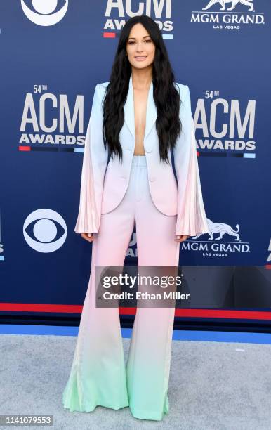 Kacey Musgraves attends the 54th Academy Of Country Music Awards at MGM Grand Hotel & Casino on April 07, 2019 in Las Vegas, Nevada.