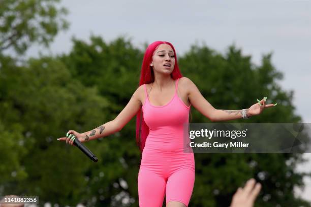 Danielle Bregoli AKA Bhad Bhabie performs in concert during JMBLYA Dallas at Fair Park on May 3, 2019 in Dallas, Texas.