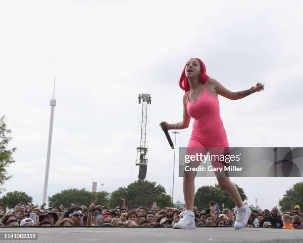 Danielle Bregoli AKA Bhad Bhabie performs in concert during JMBLYA Dallas at Fair Park on May 3, 2019 in Dallas, Texas.