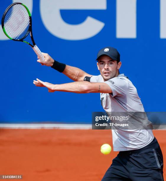 Juan Ignacio Londero of Argentina controls the ball during the BMW Open by FWU at MTTC IPHITOS on May 01, 2019 in Munich, Germany.