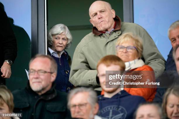 Ann Widdecombe watches from the sidelines during a Brexit Party campaign at Mill Farm, home of A.F.C Flyde on May 4, 2019 in Wesham, United Kingdom....