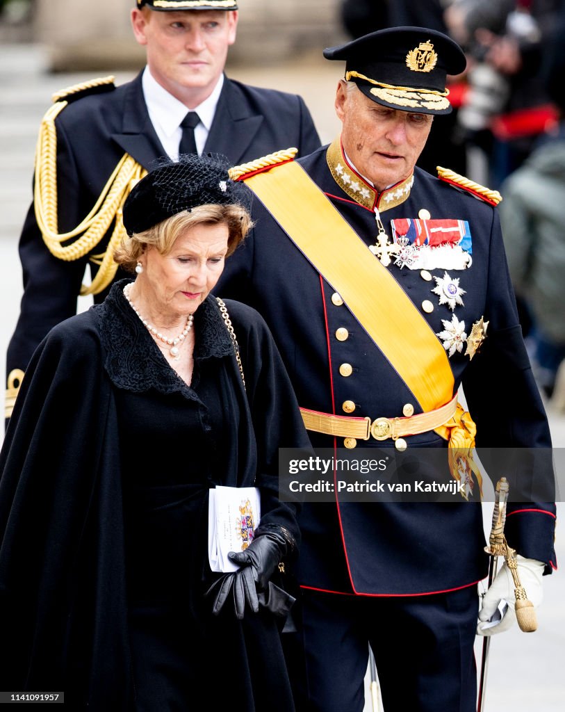 Funeral of Grand Duke Jean in Luxembourg 4 May