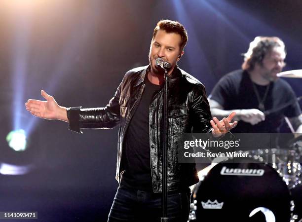 Luke Bryan performs onstage during the 54th Academy Of Country Music Awards at MGM Grand Garden Arena on April 07, 2019 in Las Vegas, Nevada.