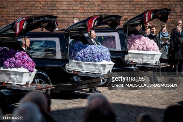 The funeral service for the three children of CEO of clothing brand Bestseller, Anders Holch Povlsen and wife Anne, who were victims of the April...
