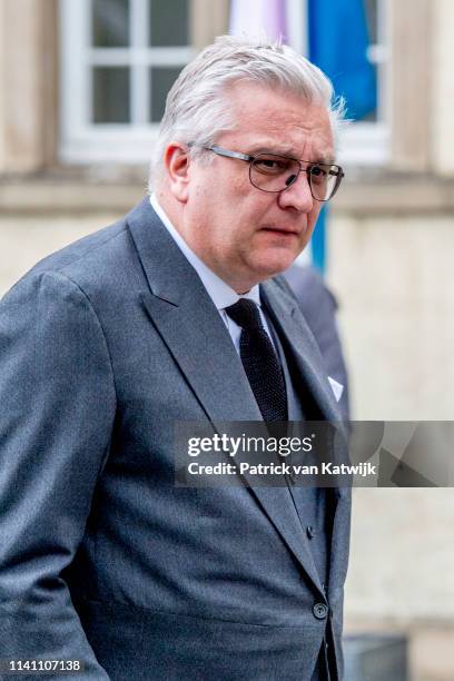 Prince Laurent of Belgium attend the funeral of Grand Duke Jean of Luxembourg on May 04, 2019 in Luxembourg, Luxembourg.