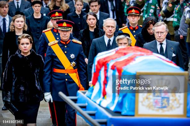 Grand Duchess of Maria Teresa of Luxembourg, Grand Duke Henri of Luxembourg, Arch Duchess Marie Astrid of Austria and Prince Jean of Luxembourg...