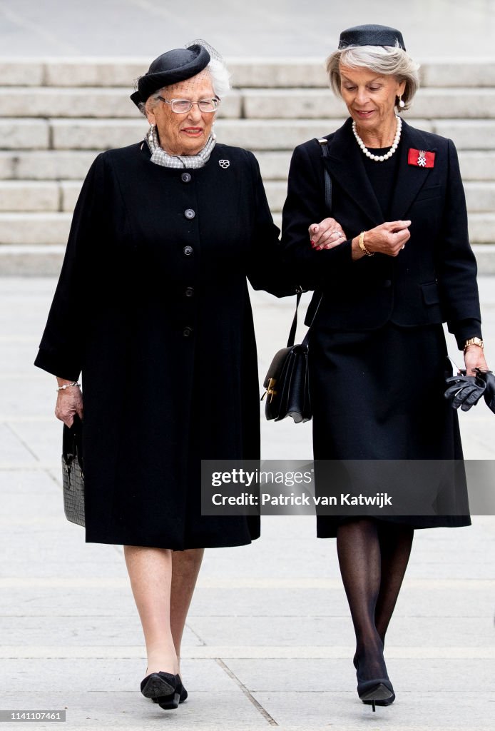 Funeral of Grand Duke Jean in Luxembourg 4 May