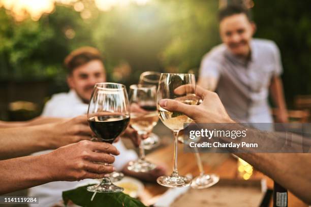 cheers aan grote herinneringen - toost stockfoto's en -beelden