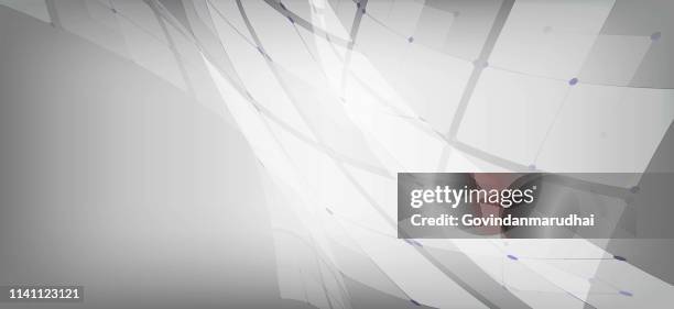 grey and white, blue futuristic technology abstract background - new perspective stock illustrations