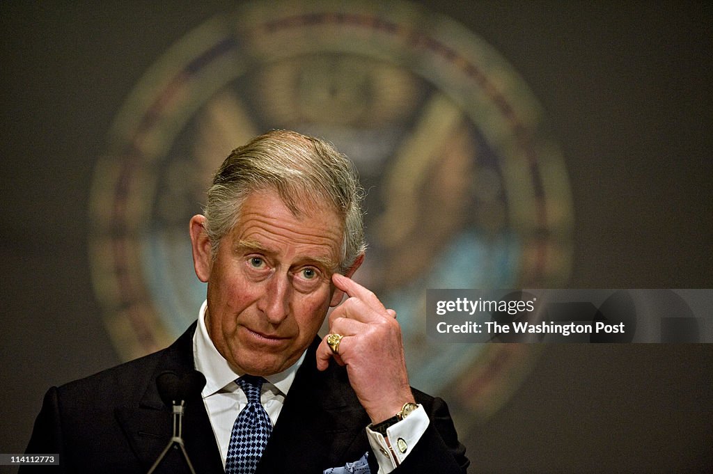 WASHINGTON, DC - MAY 4:  HRH Prince Charles of Wales, the keynot