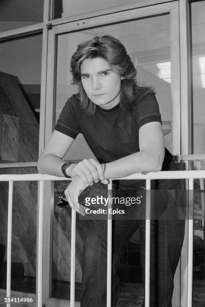 American television and film actor Corey Feldman poses for a magazine shoot, United States, circa 1985.