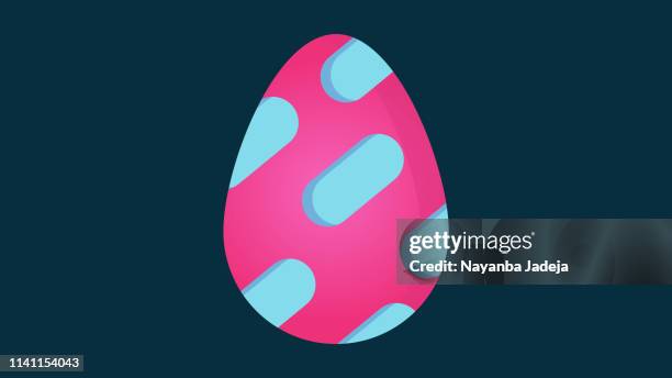 easter egg icon - painted easter eggs stock illustrations
