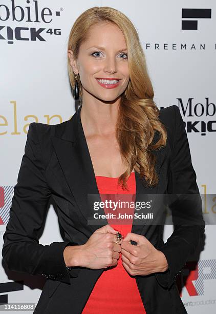 Actress Ellen Hollman attends the "Skateland" after party on May 11, 2011 in Hollywood, California.