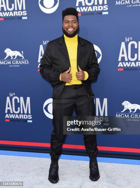 Khalid attends the 54th Academy of Country Music Awards at MGM Grand Garden Arena on April 07, 2019 in Las Vegas, Nevada.