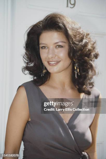 Welsh actress Catherine Zeta-Jones, who plays the role of Mariette in the television drama series The Darling Buds of May, pictured circa 1991.