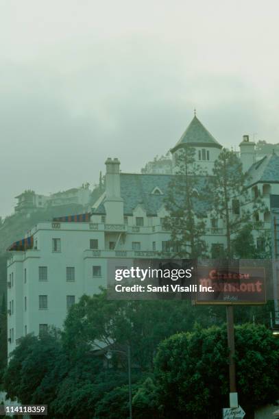 The Chateau Marmont Hotel on Sunset Boulevard in West Hollywood, California, 11th July 1991.