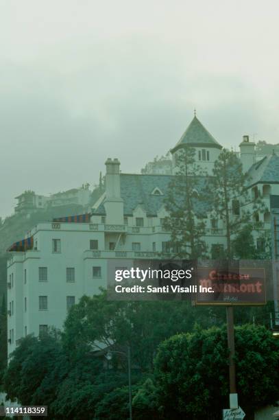 The Chateau Marmont Hotel on Sunset Boulevard in West Hollywood, California, 11th July 1991.