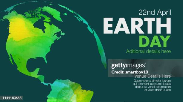 earth day poster or template - arctic stock illustrations