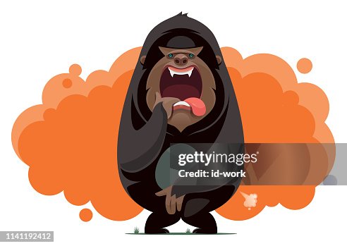 Gorilla screaming Gorilla screaming