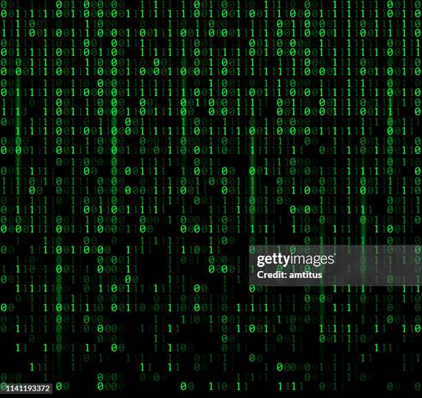 digital digits - computer code stock illustrations