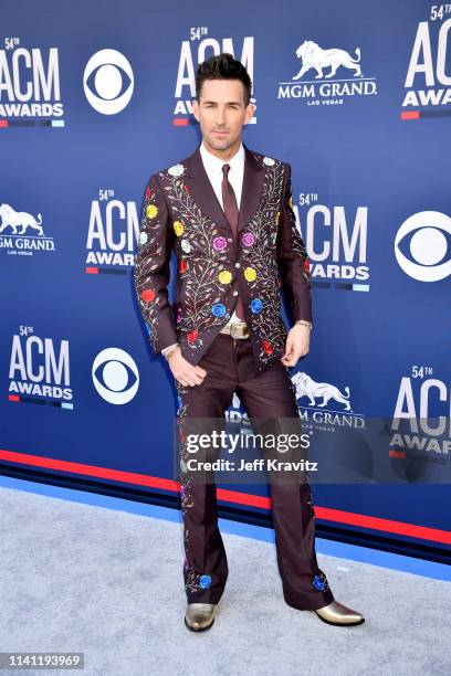 Jake Owen attends the 54th Academy Of Country Music Awards at MGM Grand Hotel & Casino on April 07, 2019 in Las Vegas, Nevada.