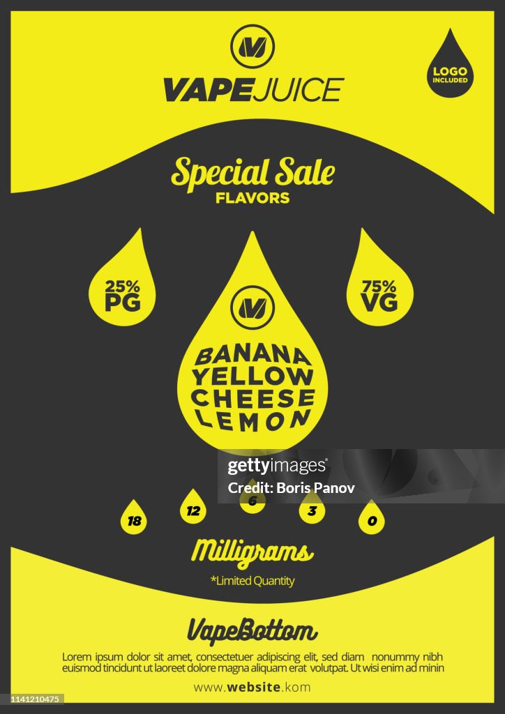 Bold Vape E-Juice Flyer Template