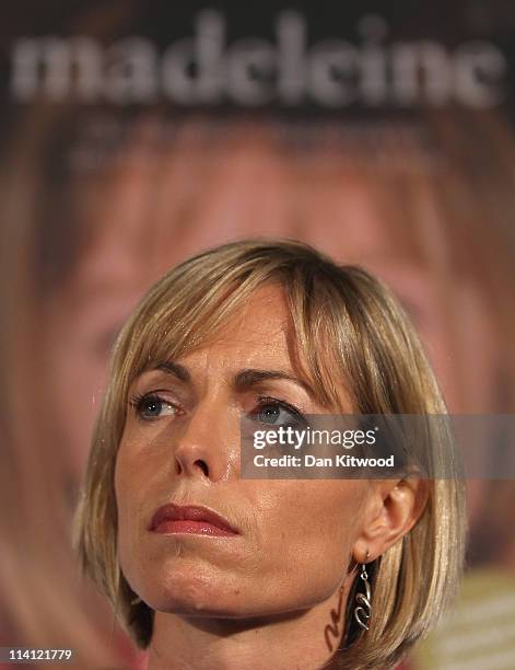 Kate McCann launches her book' 'Madeleine' and answer questions from the press alongside her husband Gerry McCann at the Queen Elizabeth II centre on...