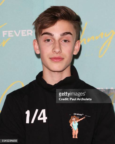 Singer / Actor Johnny Orlando attends his EP release and tour kick off party at Bardot on April 07, 2019 in Hollywood, California.