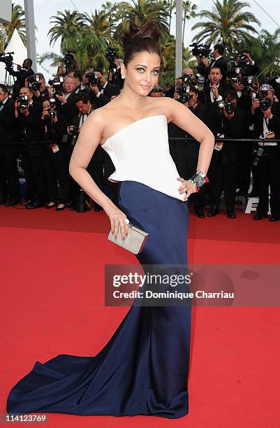Aishwarya Rai Bachchan attends the "Sleeping Beauty" Premiere during the 64th Annual Cannes Film Festival at the Palais des Festivals on May 12, 2011...