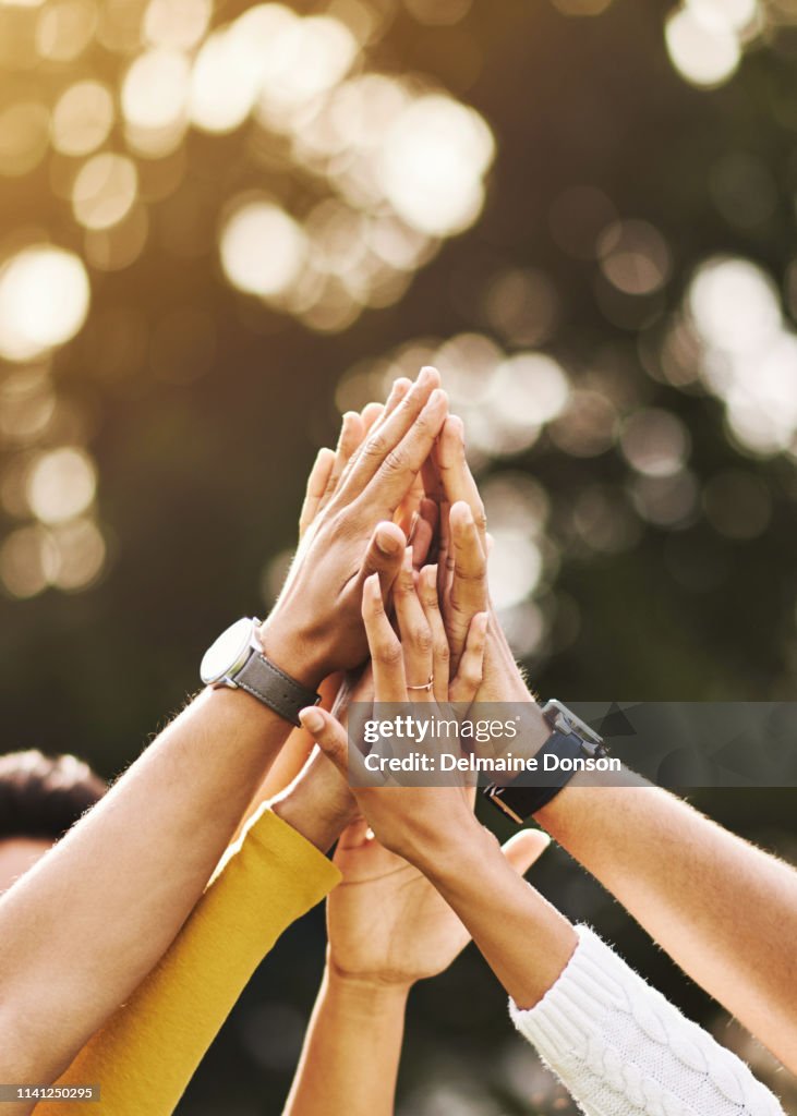 High Five aan de beste vrienden die ik ooit heb gehad