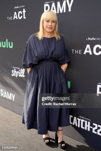 Patricia Arquette attends the 2019 Deadline Contenders Hulu Reception at Paramount Theater on the Paramount Studios lot on April 07, 2019 in...