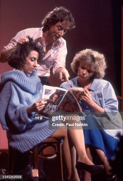 From left, American comedian and actress Andrea Martin & Canadian comedians and actors Martin Short and Debra McGrath perform onstage during the...
