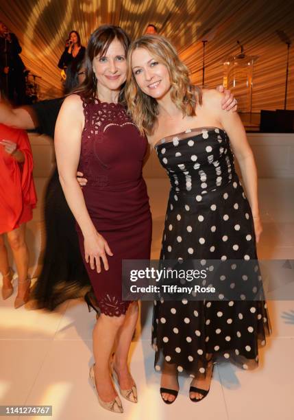 Kellie Martin and Ali Hillis attend the Lupus LA 2019 Orange Ball at the Beverly Wilshire Hotel on May 4, 2019 in Beverly Hills, California.