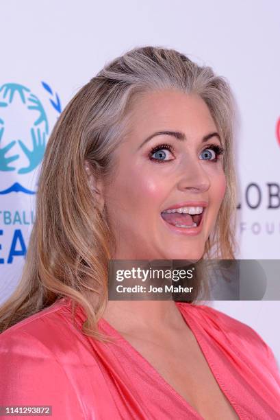 Hayley McQueen attends the Football For Peace, Global Gift Initiative Dinner at Corinthia Hotel London on April 08, 2019 in London, England.