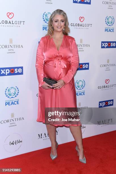 Hayley McQueen attends the Football For Peace, Global Gift Initiative Dinner at Corinthia Hotel London on April 08, 2019 in London, England.