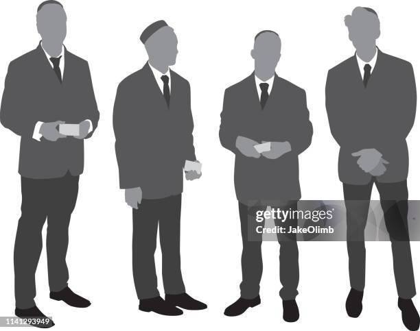 bellhop silhouettes - personal valet stock illustrations