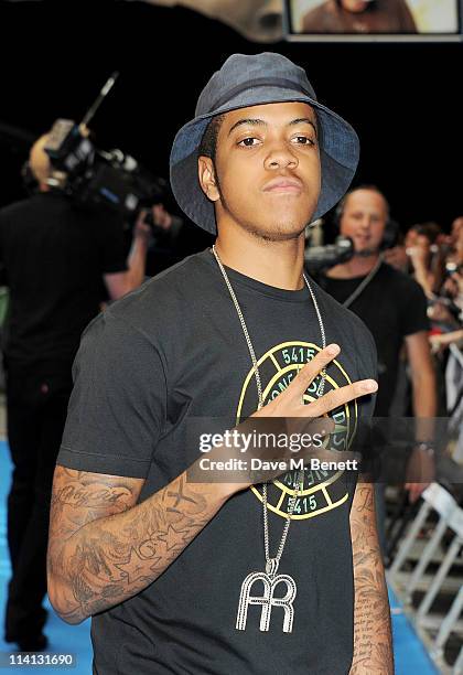 Rapper Chipmunk arrives at the UK Premiere of 'Pirates of the Caribbean: On Stranger Tides' at Vue Westfield on May 12, 2011 in London, England.