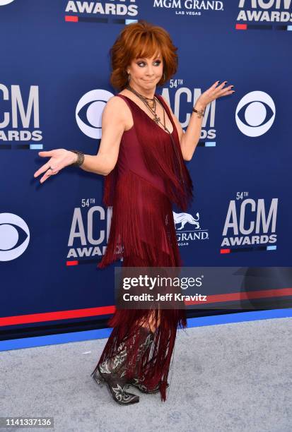 Reba McEntire attends the 54th Academy Of Country Music Awards at MGM Grand Hotel & Casino on April 07, 2019 in Las Vegas, Nevada.