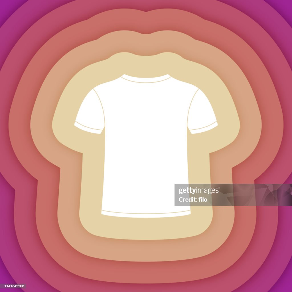 T-Shirt Back Layered Pattern Design