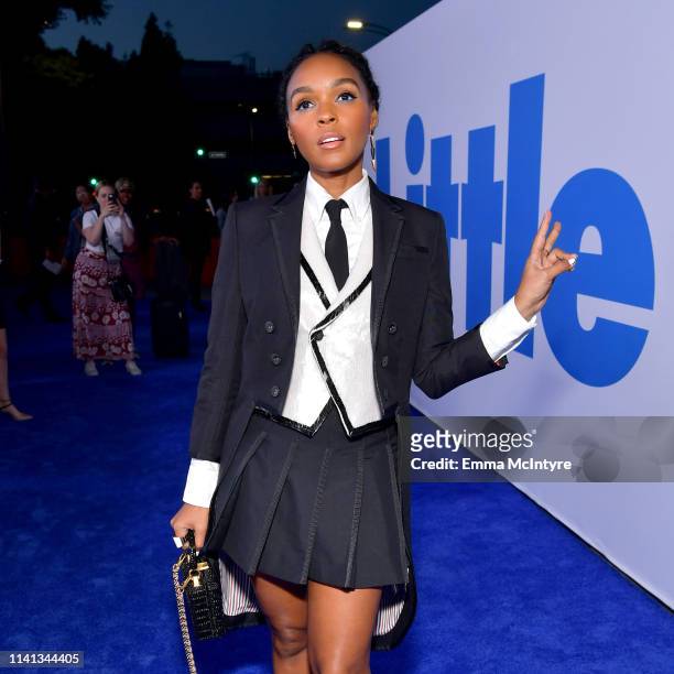 Janelle Monáe attends the premiere of Universal Pictures "Little" at Regency Village Theatre on April 08, 2019 in Westwood, California.