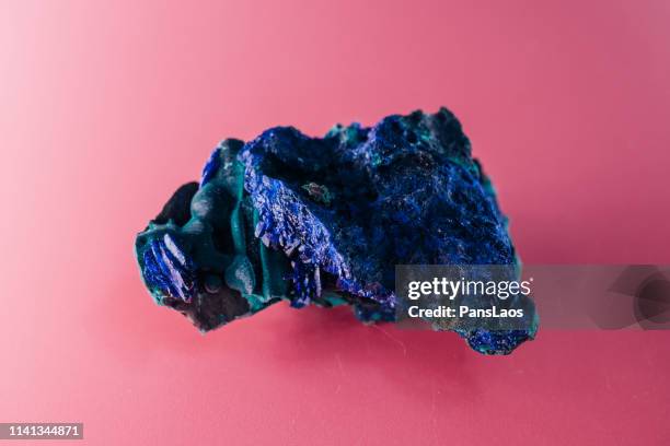 azurite mineral - cobalt mining stock pictures, royalty-free photos & images