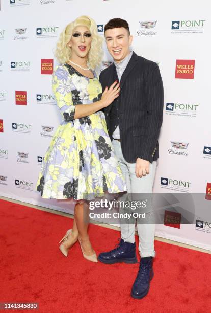 Marti Gould Cummings and Ryan Raftery attend Celebrities Support LGBTQ Education at Point Honors Gala New York at The Plaza Hotel on April 08, 2019...