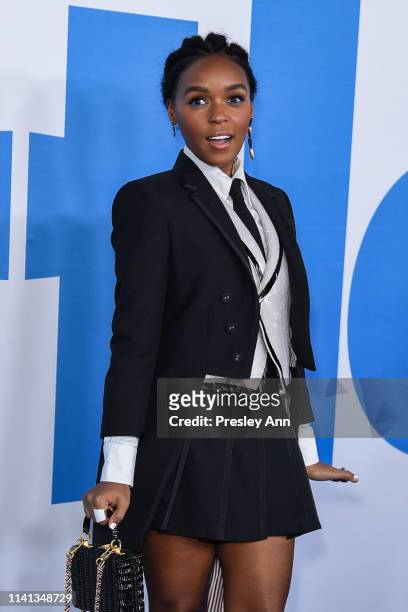 Janelle Monáe attends The Premiere Of Universal Pictures "Little" at Regency Village Theatre on April 08, 2019 in Westwood, California.