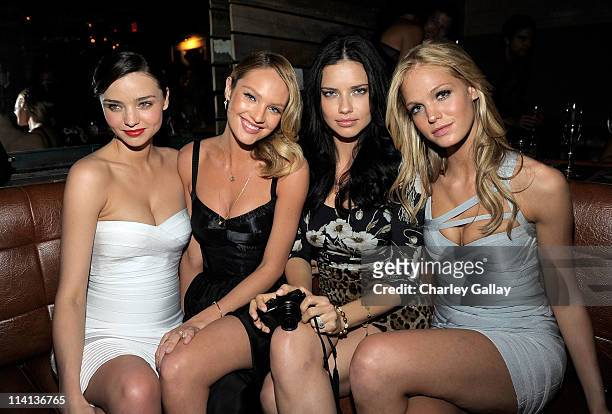 Models Miranda Kerr, Candice Swanepoel, Adriana Lima and Erin Heatherton attend The Reveal of the What Is Sexy? List celebrated by Victoria's Secret...