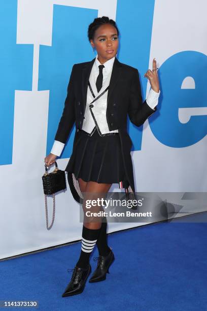 Janelle Monáe attends The Premiere Of Universal Pictures "Little" at Regency Village Theatre on April 08, 2019 in Westwood, California.